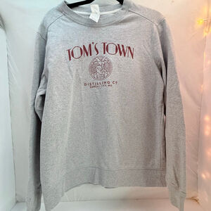 Women's District Gray Tom's Town Distilling Co. Sweatshirt M